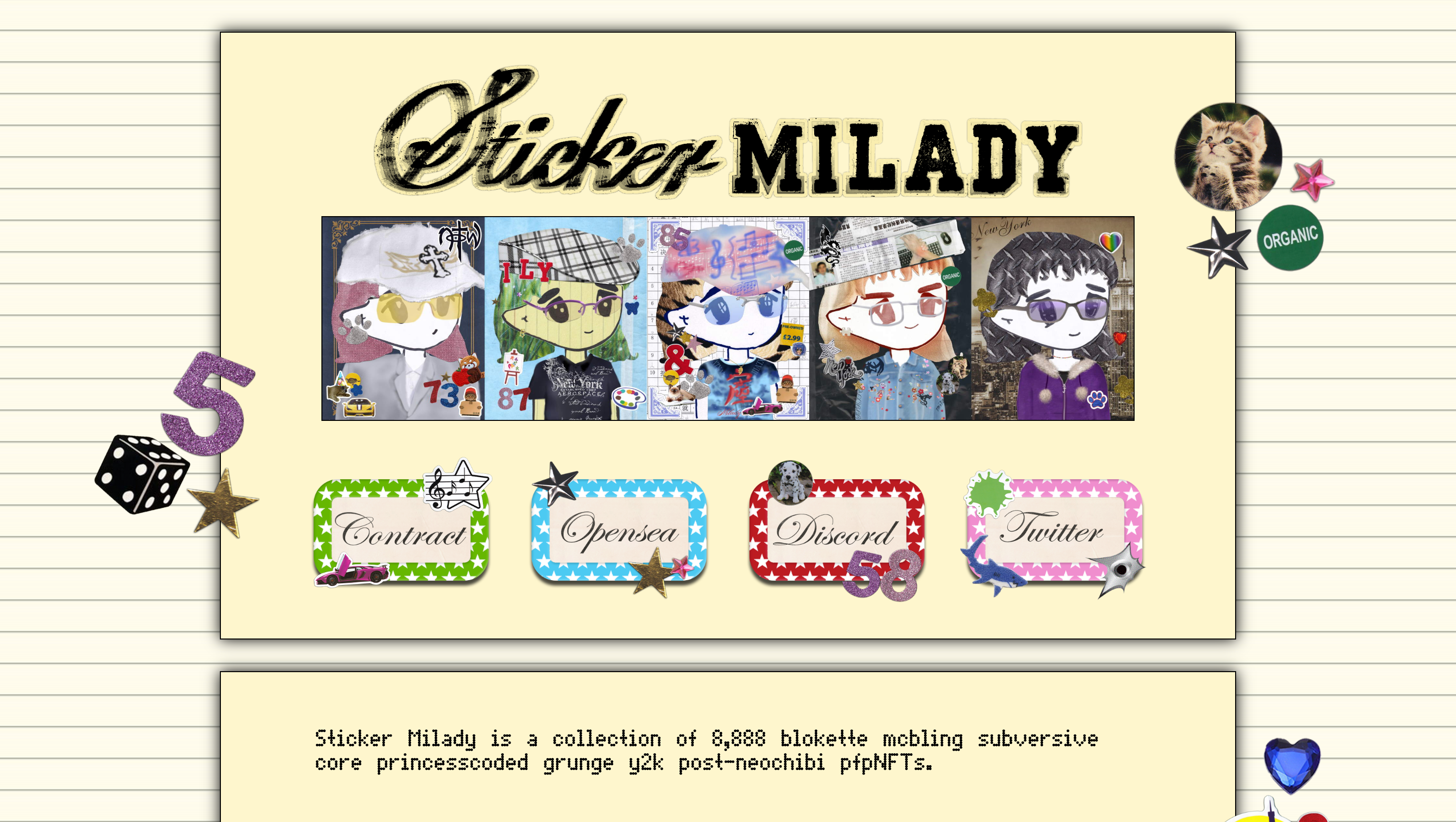 Sticker Milady